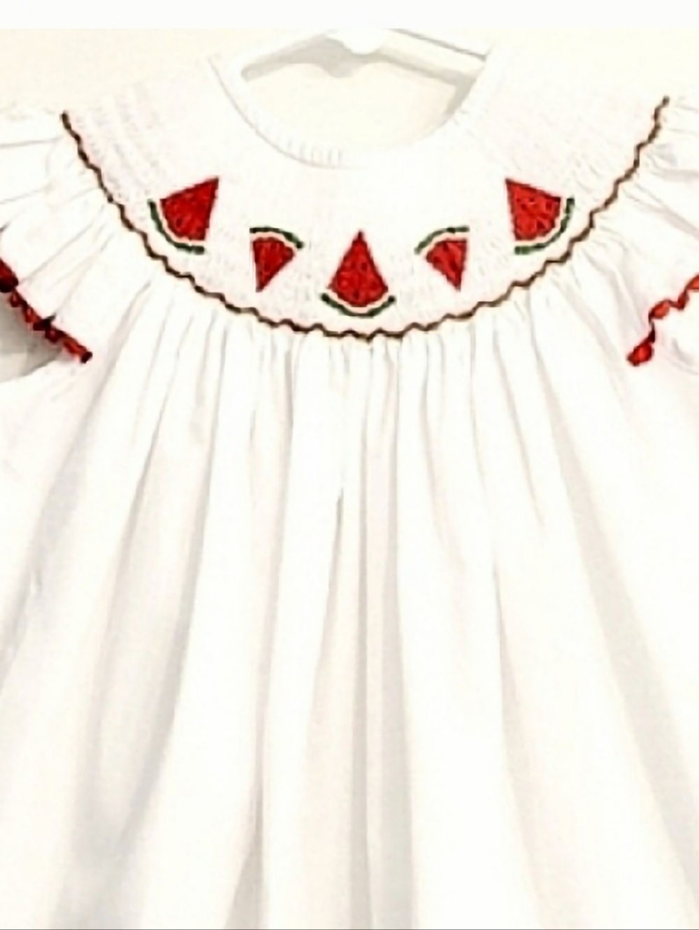 Banana Split Smocked Watermelon Dress